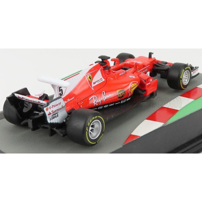EDICOLA FERRARI F1  SF70H N 5 SEASON 2017 SEBASTIAN VETTEL - RED WHITE 1/43