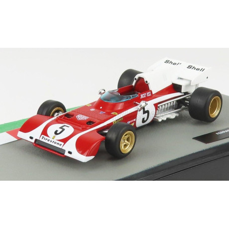 EDICOLA FERRARI F1  312B2 SCUDERIA FERRARI N 5 SEASON 1972 JACKY ICKX - RED WHITE 1/43