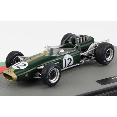 EDICOLA BRABHAM F1  BT19 N 12 WORLD CHAMPION SEASON 1966 JACK BRABHAM - GREEN GOLD 1/43