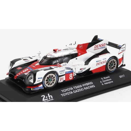EDICOLA TOYOTA TS050 HIBRID 2.4L TURBO V6 TEAM GAZOO RACING N 8 24h LE MANS 2017 SEBASTIEN BUEMI - KAZUKI NAKAJIMA - ANTHONY DAV