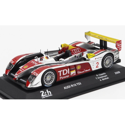 EDICOLA AUDI R10 TDI 5.5L TURBO V12 TEAM AUDI SPORT NORTH AMERICA N 2 WINNER 24h LE MANS 2008 RINALDO CAPELLO - TOM KRISTENSEN -