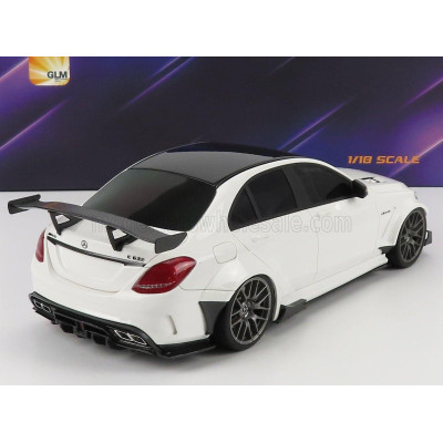 GLM MODELS MERCEDES BENZ C-CLASS C63S AMG DARWINPRO WIDEBODY 2019 - WHITE 1/18