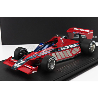 GP REPLICAS BRABHAM F1  BT46 ALFA ROMEO PROTOTYPE MARTINI RACING N 7  TEST VERSION 1977 JOHN WATSON - CON VETRINA - WITH SHOWCAS
