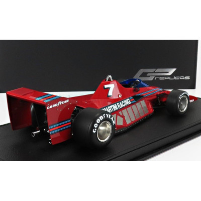 GP REPLICAS BRABHAM F1  BT46 ALFA ROMEO PROTOTYPE MARTINI RACING N 7  TEST VERSION 1977 JOHN WATSON - CON VETRINA - WITH SHOWCAS