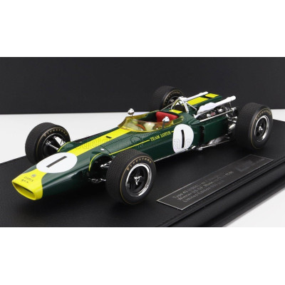 GP REPLICAS LOTUS F1  43 SCUDERIA LOTUS TEAM N 1 WINNER USA GP WATKINS GLEN 1966 JIM CLARK - BRITISH RACING GREEN 1/18
