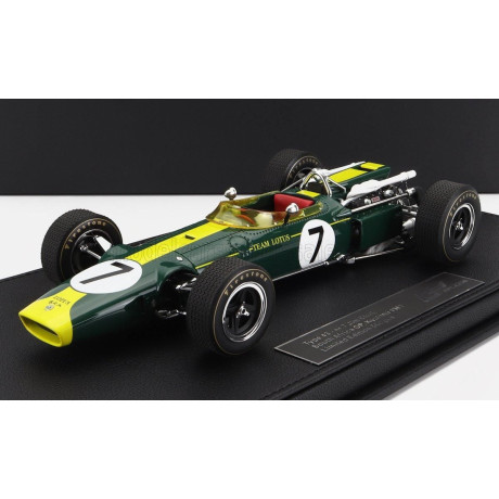 GP REPLICAS LOTUS F1  43 SCUDERIA LOTUS TEAM N 7 SOUTH AFRICA GP KYALAMI 1967 JIM CLARK - BRITISH RACING GREEN 1/18