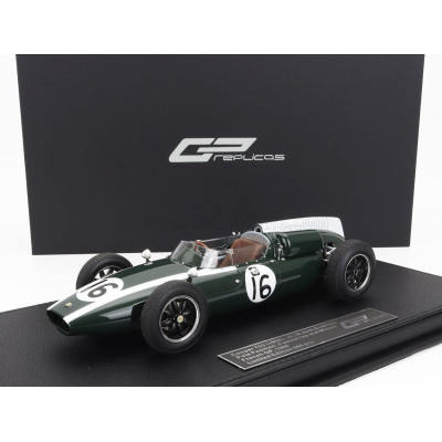 GP REPLICAS COOPER F1  T53 N 16 POLE POSITION FASTEST LAP WINNER FRENCH GP WORLD CHAMPION 1960 JACK BRABHAM - GREEN 1/18