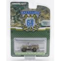 GREENLIGHT JEEP WILLYS BRITISH ARMY COMMAND CAR 1942 - MILITARY GREEN 1/64