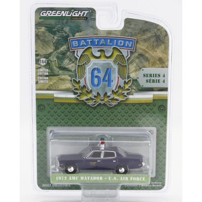 GREENLIGHT AMC MATADOR USA AIR FORCE MILITARY POLICE 1972 - BLUE 1/64