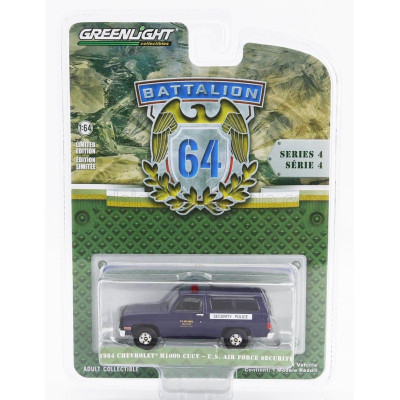 GREENLIGHT CHEVROLET M1009 CUCV USA AIR FORCE MILITARY POLICE 1984 - BLUE 1/64