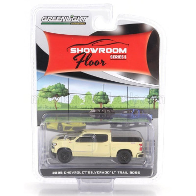 GREENLIGHT CHEVROLET SILVERADO 1500 LT BOSS PICK-UP 2023 - YELLOW 1/64