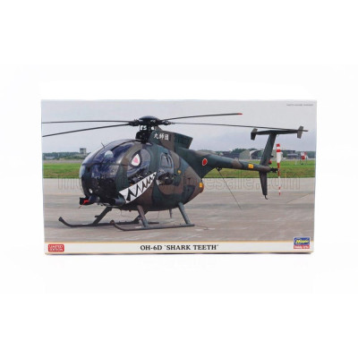 HASEGAWA BELL OH-6D SHARK TEETH HELICOPTER MILITARY 1969 1/48