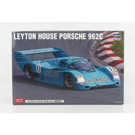 HASEGAWA PORSCHE 962C LEYTON HOUSE N 11 RACE VERSION 1987 K.NISSEN - V.WEIDLER 1/24