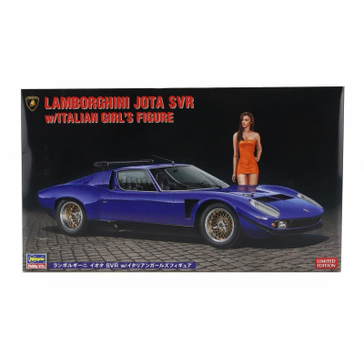 HASEGAWA LAMBORGHINI JOTA SVR WITH GIRL FIGURE 1970 1/24