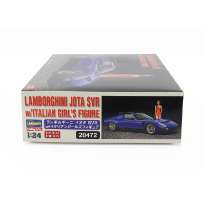 HASEGAWA LAMBORGHINI JOTA SVR WITH GIRL FIGURE 1970 1/24