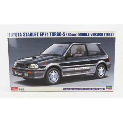 HASEGAWA TOYOTA STARLET EP71 TURBO S MIDDLE VERSION 1987 1/24