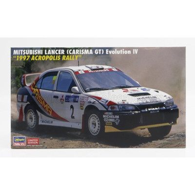HASEGAWA MITSUBISHI LANCER CARISMA GT EVOLUTION IV N 2 RALLY ACROPOLIS 1997 A.REID - R.BURNS 1/24