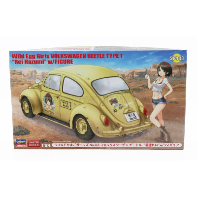 HASEGAWA VOLKSWAGEN BEETLE TYPE 1 WITH GIRL FIGURE REI HAZUMI 1965 1/24
