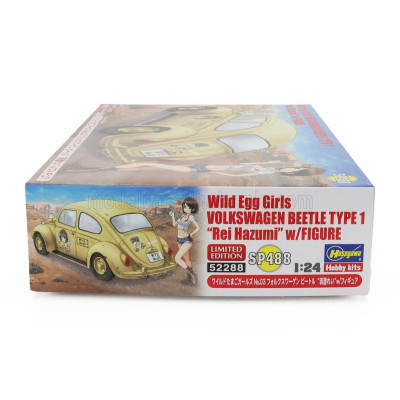 HASEGAWA VOLKSWAGEN BEETLE TYPE 1 WITH GIRL FIGURE REI HAZUMI 1965 1/24