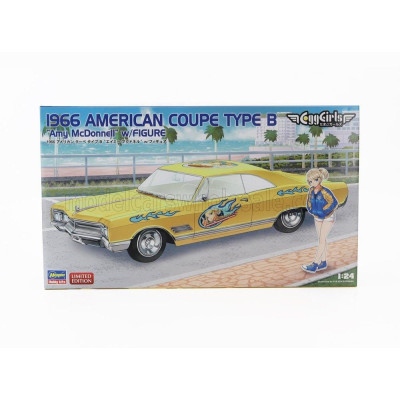 HASEGAWA PONTIAC AMERICAN COUPE TYPE B WITH AMY MCDONNELL FIGURE 1966 1/24
