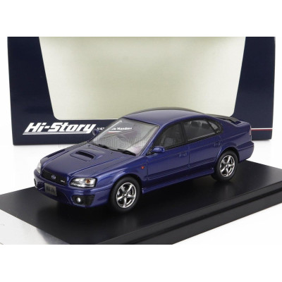 HI STORY SUBARU LEGACY B4 RSK 2001 - BLUE MET 1/43