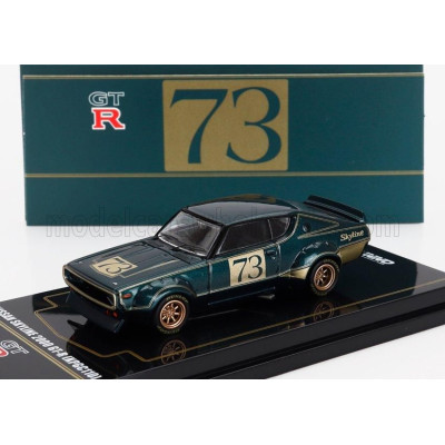 INNO MODELS NISSAN SKYLINE 2000 GT-R (KPGC110) N 73 TUNED VERSION 1973 - GREEN GOLD 1/64