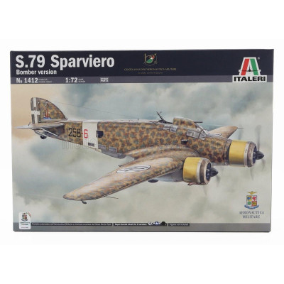 ITALERI SAVOIA MARCHETTI S.79 SPARVIERO AIRPLANE MILITARY 1942 1/72