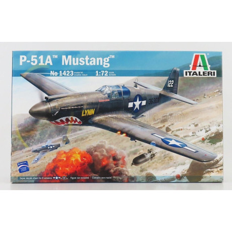 ITALERI NORTH AMERICAN P-51A MUSTANG AIRPLANE MILITARY 1941 -  1/72