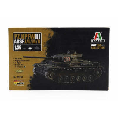 ITALERI TANK PZ.KPFW. III AUSF.L/J/M/N TANK MILITARY 1942 1/56