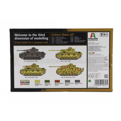 ITALERI TANK PZ.KPFW. III AUSF.L/J/M/N TANK MILITARY 1942 1/56