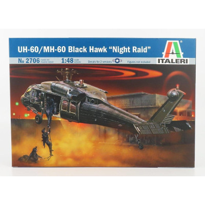 ITALERI SIKORSKY UH-60 - MH-60 BLACK HAWK NIGHT RAID HELICOPTER MILITARY 1979 1/48