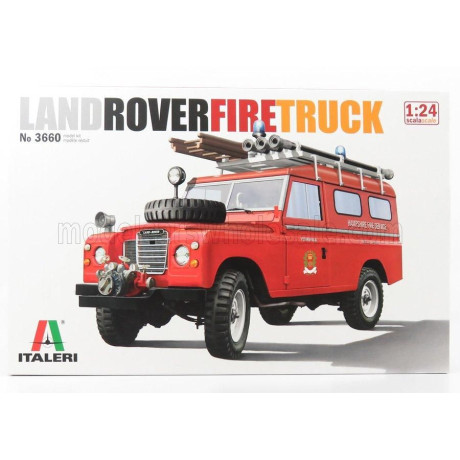 ITALERI LAND ROVER LAND III SERIES 109 HAMPSHIRE SERVICE FIRE ENGINE 1961 1/24