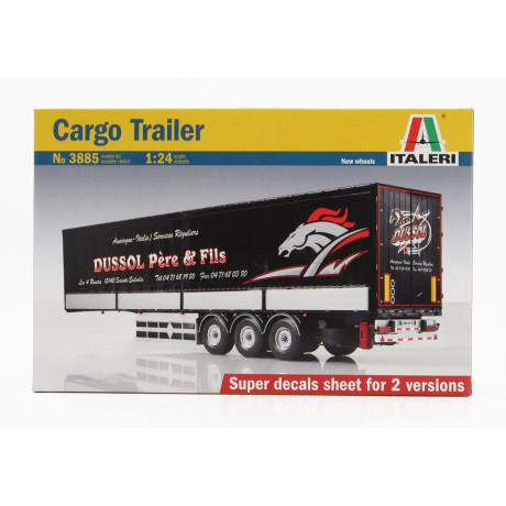 ITALERI TRAILER TRAILER FOR TRUCK - RIMORCHIO TELONATO 1/24