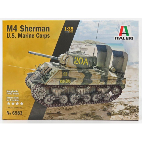 ITALERI SHERMAN M4 TANK U.S.A. MARINE CORPS 1942 1/35