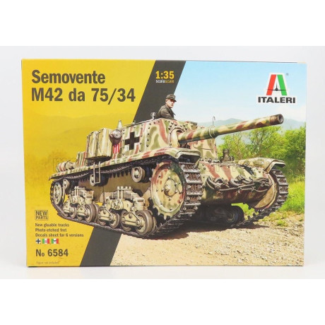 ITALERI MGMC TANK M42 DA 75/34 SEMOVENTE MILITARY 1945 1/35