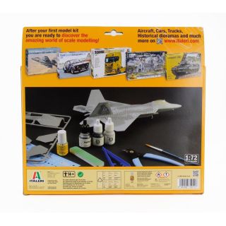 ITALERI LOCKHEED MARTIN F-22A RAPTOR AIRPLANE MILITARY 1990 1/72