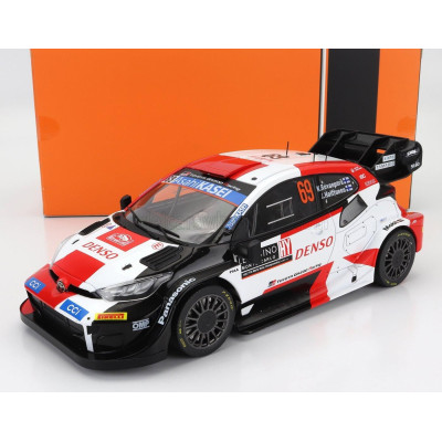 IXO MODELS TOYOTA YARIS GR HYBRID RALLY1 TEAM TOYOTA GAZOO RACING WRT N 69 2nd RALLY MONTECARLO 2023 KALLE ROVANPERA - JONNE HAL