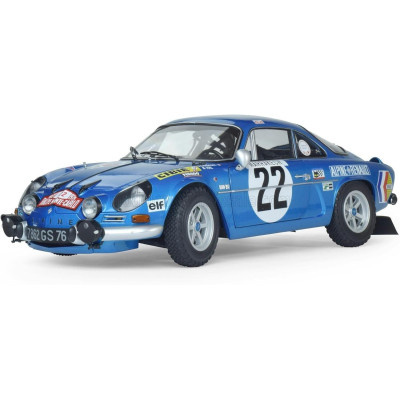 IXO MODELS RENAULT MODEL-KIT - ALPINE A110 1600S N 22 4th RALLY MONTECARLO 1971 JEAN CLAUDE ANDRUET - MICHEL VIAL - BLUE MET 1/8