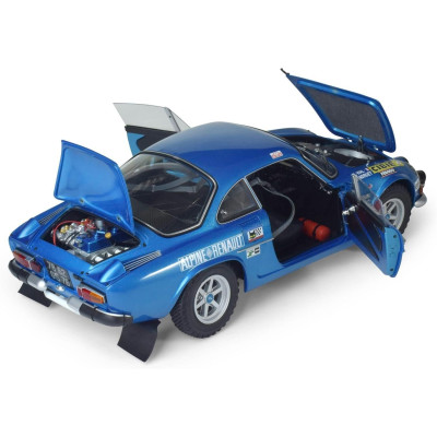 IXO MODELS RENAULT MODEL-KIT - ALPINE A110 1600S N 22 4th RALLY MONTECARLO 1971 JEAN CLAUDE ANDRUET - MICHEL VIAL - BLUE MET 1/8