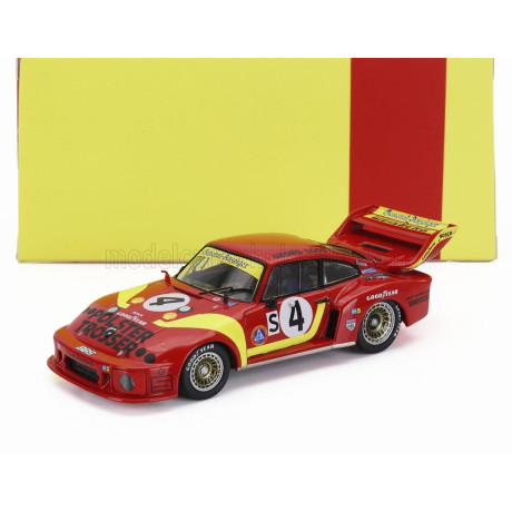 IXO MODELS PORSCHE 935/77A 930 TEAM GELO RACING N 4 6h SILVERSTONE 1978 KLAUS LUDWIG - HANS HEYER - RED YELLOW 1/43