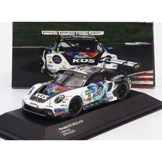 IXO MODELS PORSCHE 911 992 GT3 R TEAM KUS BERNHARD N 75 DTM SEASON 2023 LAURIN HEINRICH - WHITE BLACK 1/43