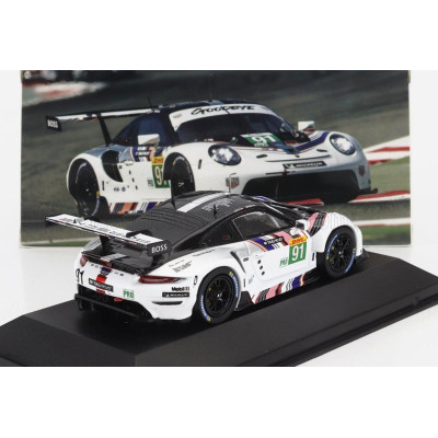 IXO MODELS PORSCHE 911 RSR-19 GOODBYE TEAM PORSCHE GT N 91 LAST RACE WEC 8h BAHRAIN 2022 GIANMARIA BRUNI - RICHARD LIETZ - WHITE