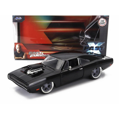 JADA DODGE DOM'S CHARGER R/T 1970 - FAST & FURIOUS X - BLACK 1/24