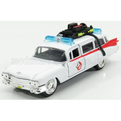 JADA CADILLAC SERIES-62 ECTO-1 GHOSTBUSTERS 1 1984 - WHITE RED 1/32