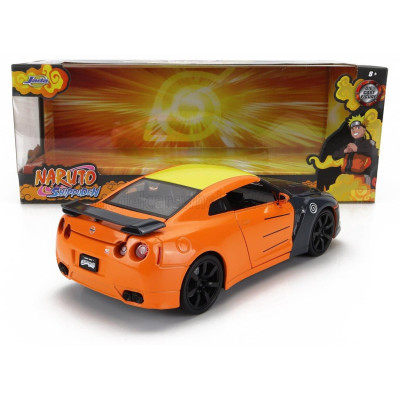 JADA NISSAN GT-R WITH NARUTO FIGURE 2009 - GREY ORANGE 1/24