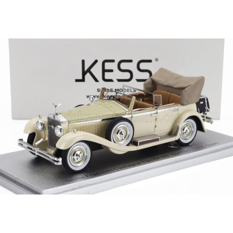 KESS MODEL ISOTTA FRASCHINI TIPO 8A SS CASTAGNA ch.1651 CABRIOLET OPEN 1930 - BEIGE 1/43