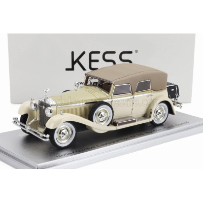 KESS MODEL ISOTTA FRASCHINI TIPO 8A SS CASTAGNA ch.1651 CABRIOLET CLOSED 1930 - 2 TONE BEIGE 1/43