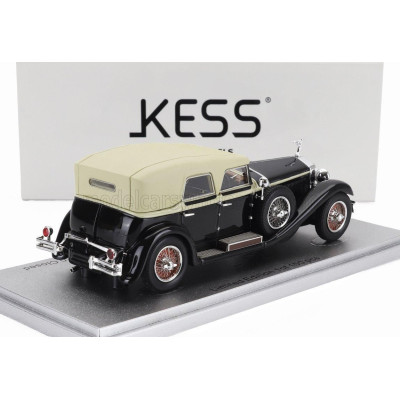 KESS MODEL ISOTTA FRASCHINI TIPO 8A SS CASTAGNA ch.1578 CABRIOLET CLOSED 1930 - BLACK BEIGE 1/43