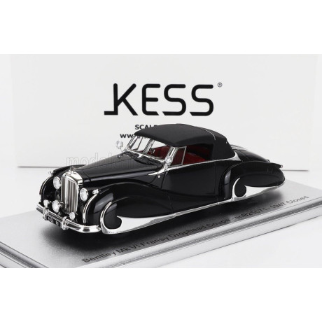 KESS MODEL BENTLEY MK VI sn.B25071 FRANAY DROPHEAD COUPE CABRIOLET CLOSED 1947 - BLACK 1/43