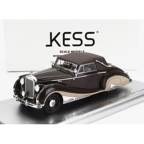 KESS MODEL BENTLEY MKVI FRANAY snB26BH DROPHEAD COUPE CABRIOLET CLOSED 1947 - BROWN CREAM 1/43